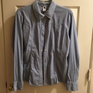 GAP factory store lightweight corduroy shirt